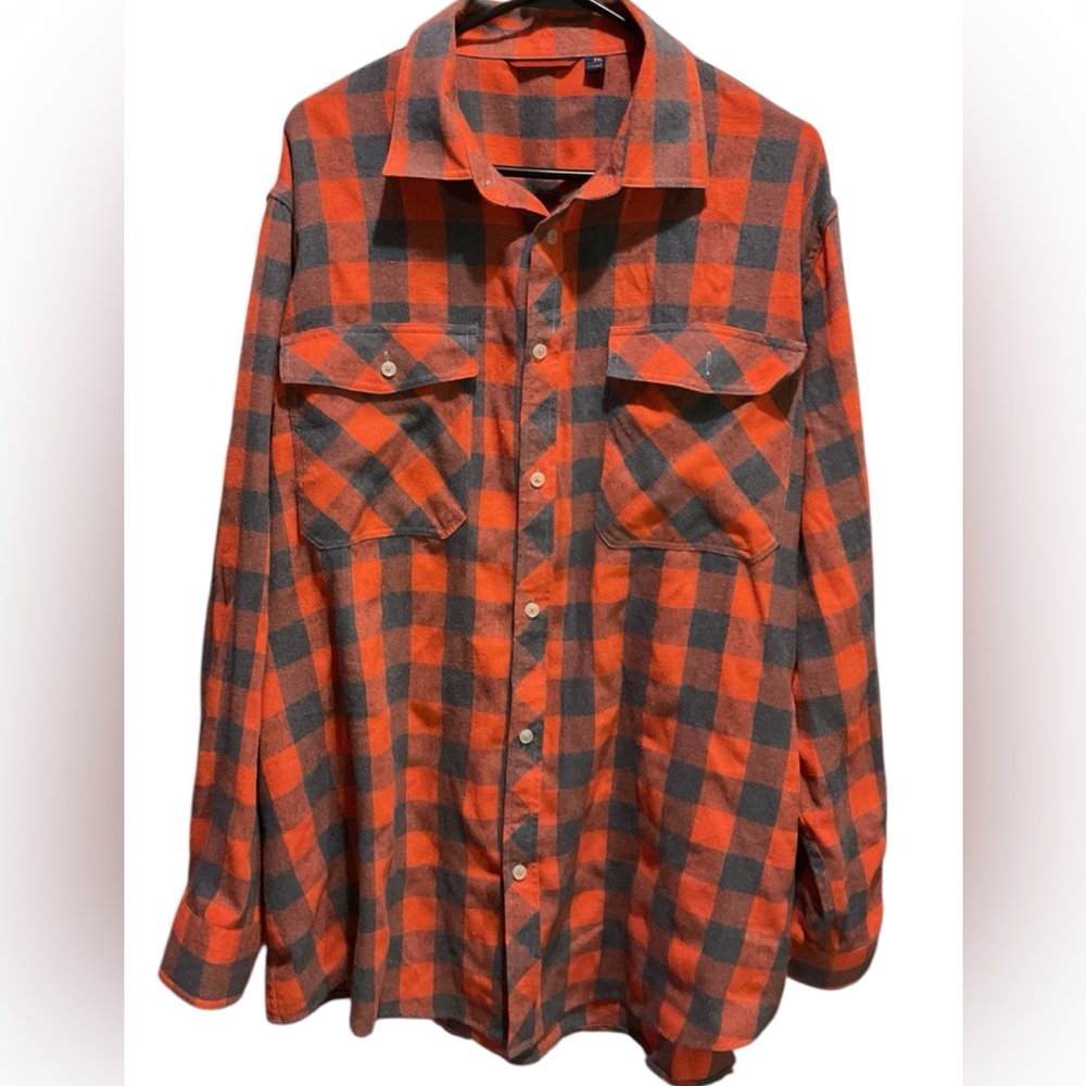 Designed in Italy Luxury Men’s Plaid Flannel Shirt